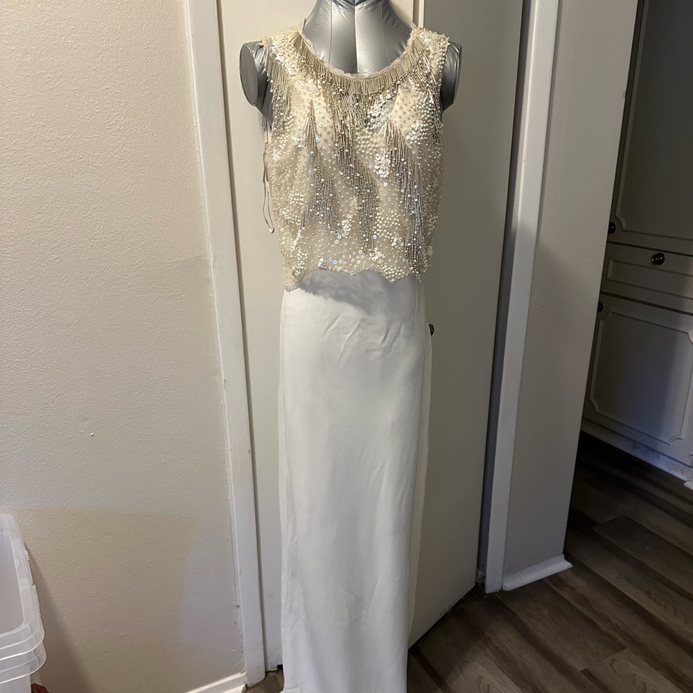 NWT Elie Tahari beaded gown